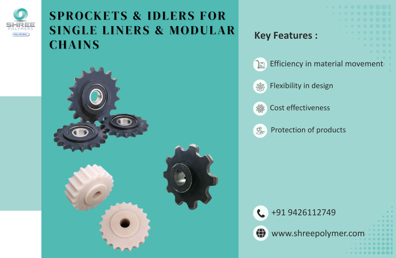 Sprockets & Idlers for Single Liners & Modular Chains